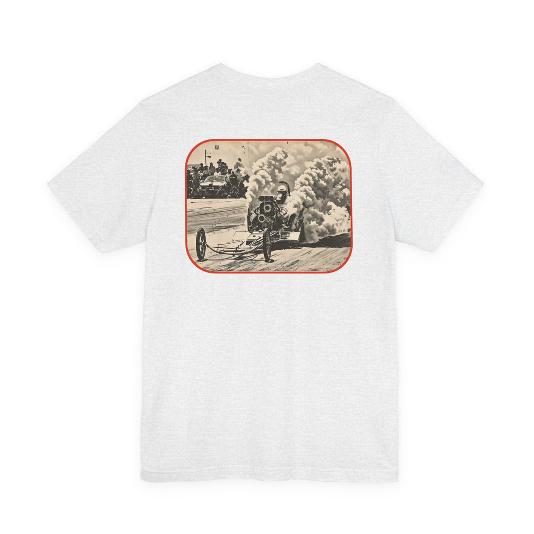 Revelry1 Make Smoke Drag Racing Tee – Vintage Front Engine Dragster Burnout Shirt