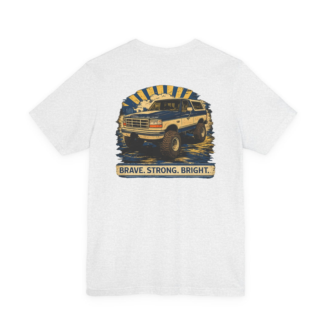 Children of Valor "Bennie The Bronco Truck T‑Shirt – "Brave. Strong. Bright." Vintage Off‑Road Tee