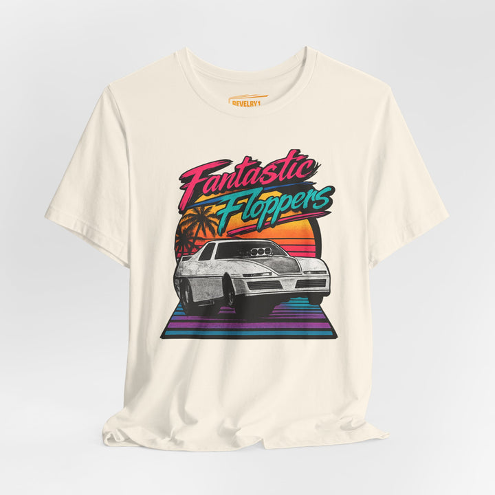 Revelry1 Retro 80s Fantastic Floppers Tee – Vintage Funny Car Drag Racing Shirt