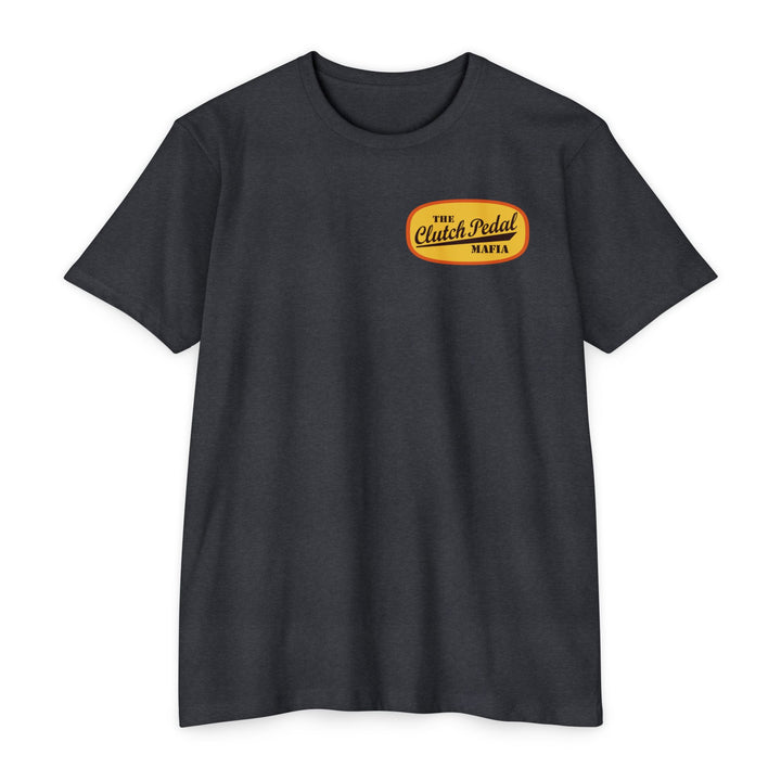 Revelry1 “Clutch Pedal Mafia” Vintage Logo Jersey T-Shirt for Stick Car Lovers
