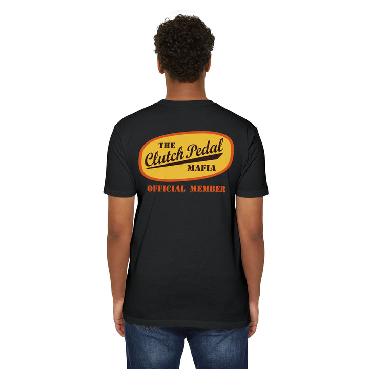 Revelry1 “Clutch Pedal Mafia” Vintage Logo Jersey T-Shirt for Stick Car Lovers