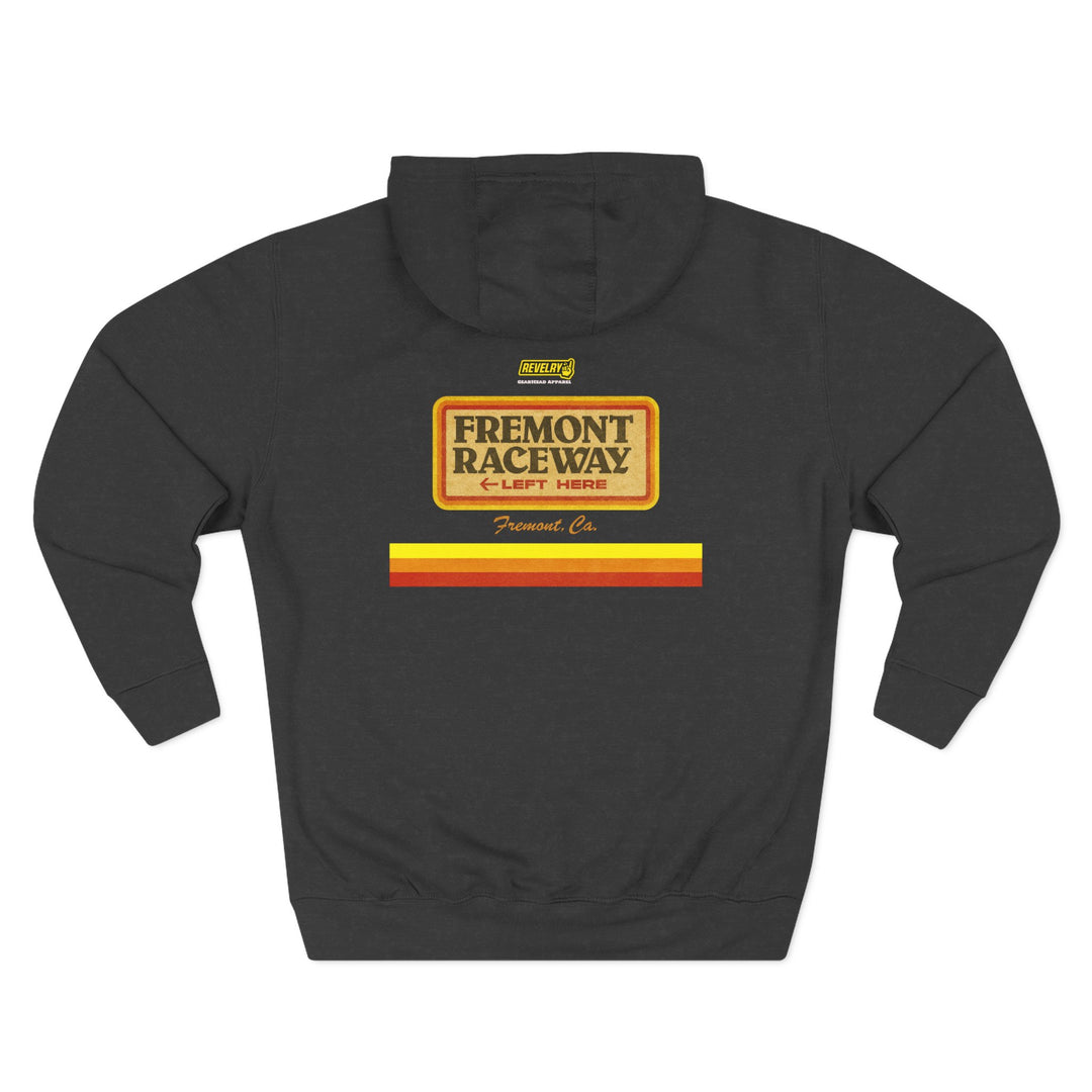 Revelry1 Vintage Fremont Raceway Soft Three-Panel Fleece Hoodie [Unisex]