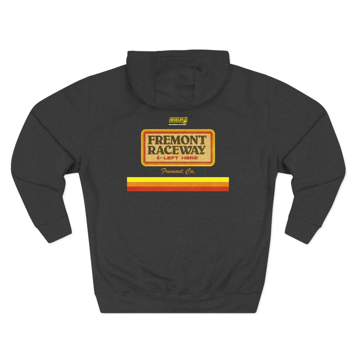 Revelry1 Vintage Fremont Raceway Soft Three-Panel Fleece Hoodie [Unisex]