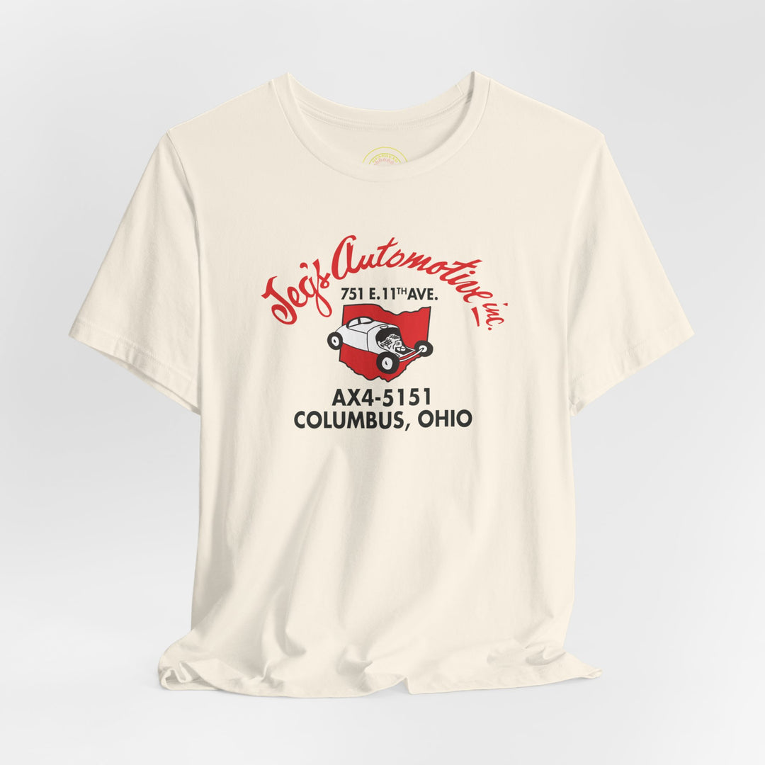 Revelry1 Vintage JEGS “First Sign” T-Shirt – Classic Columbus Racing Heritage Tee