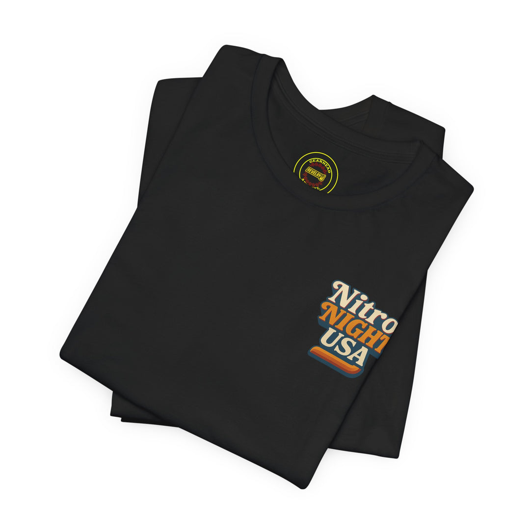 Revelry1 Vintage Funny Car Drag Racing “In the Beams” Jersey T-Shirt