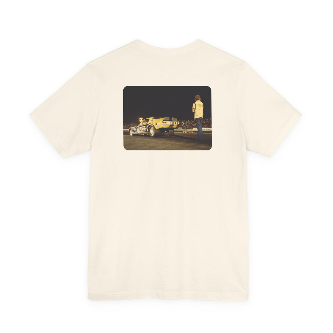 Revelry1 Vintage Funny Car Drag Racing “In the Beams” Jersey T-Shirt