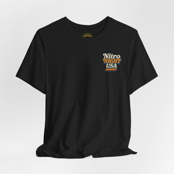 Revelry1 Vintage Funny Car Drag Racing “In the Beams” Jersey T-Shirt
