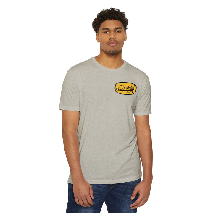 Revelry1 “Clutch Pedal Mafia” Vintage Logo Jersey T-Shirt for Stick Car Lovers