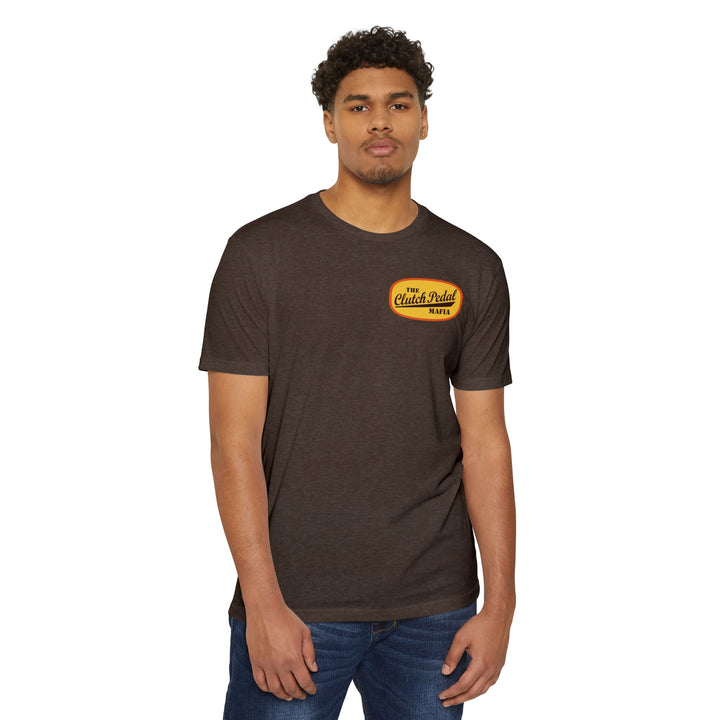 Revelry1 “Clutch Pedal Mafia” Vintage Logo Jersey T-Shirt for Stick Car Lovers