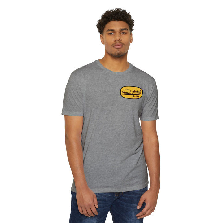Revelry1 “Clutch Pedal Mafia” Vintage Logo Jersey T-Shirt for Stick Car Lovers
