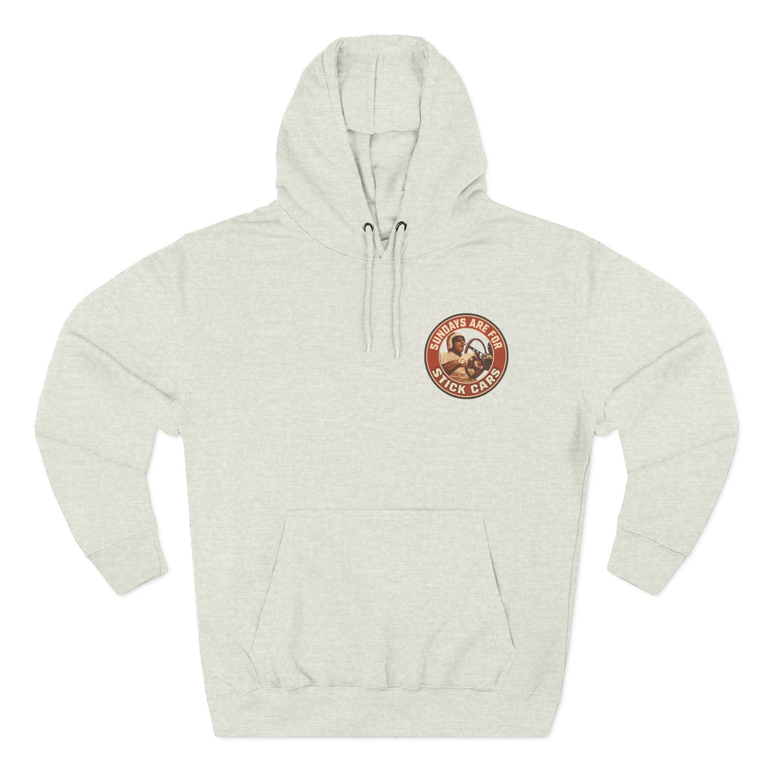 Revelry1 Sundays Are For Stick Cars Three-Panel Fleece Hoodie [Unisex]