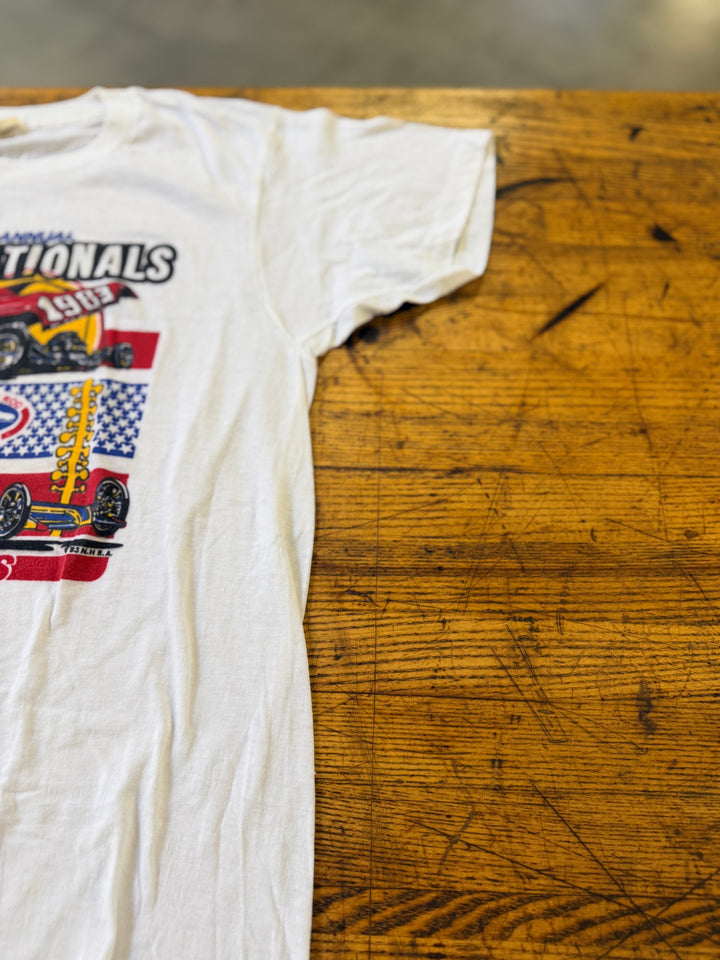 Vintage 1983 NHRA U.S. Nationals Indy Event T-Shirt Large