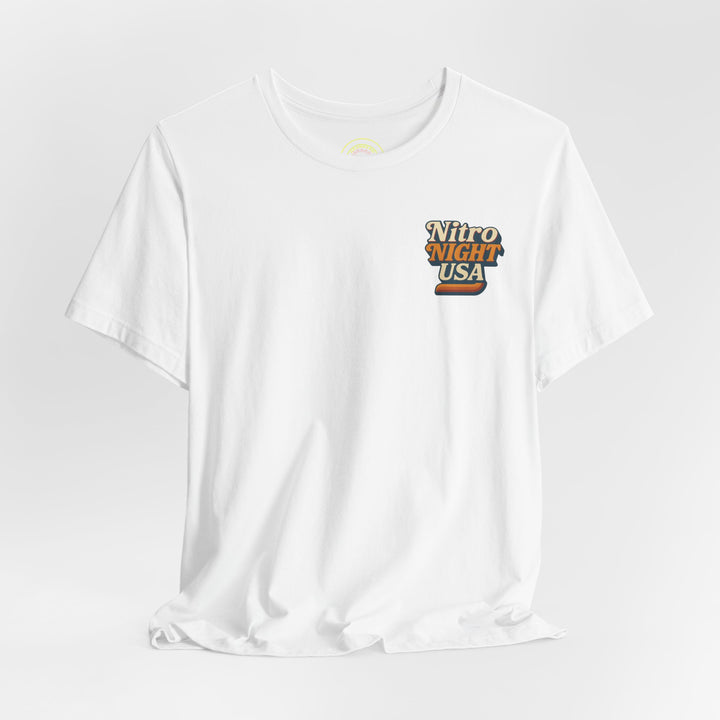 Revelry1 Vintage Funny Car Drag Racing “In the Beams” Jersey T-Shirt