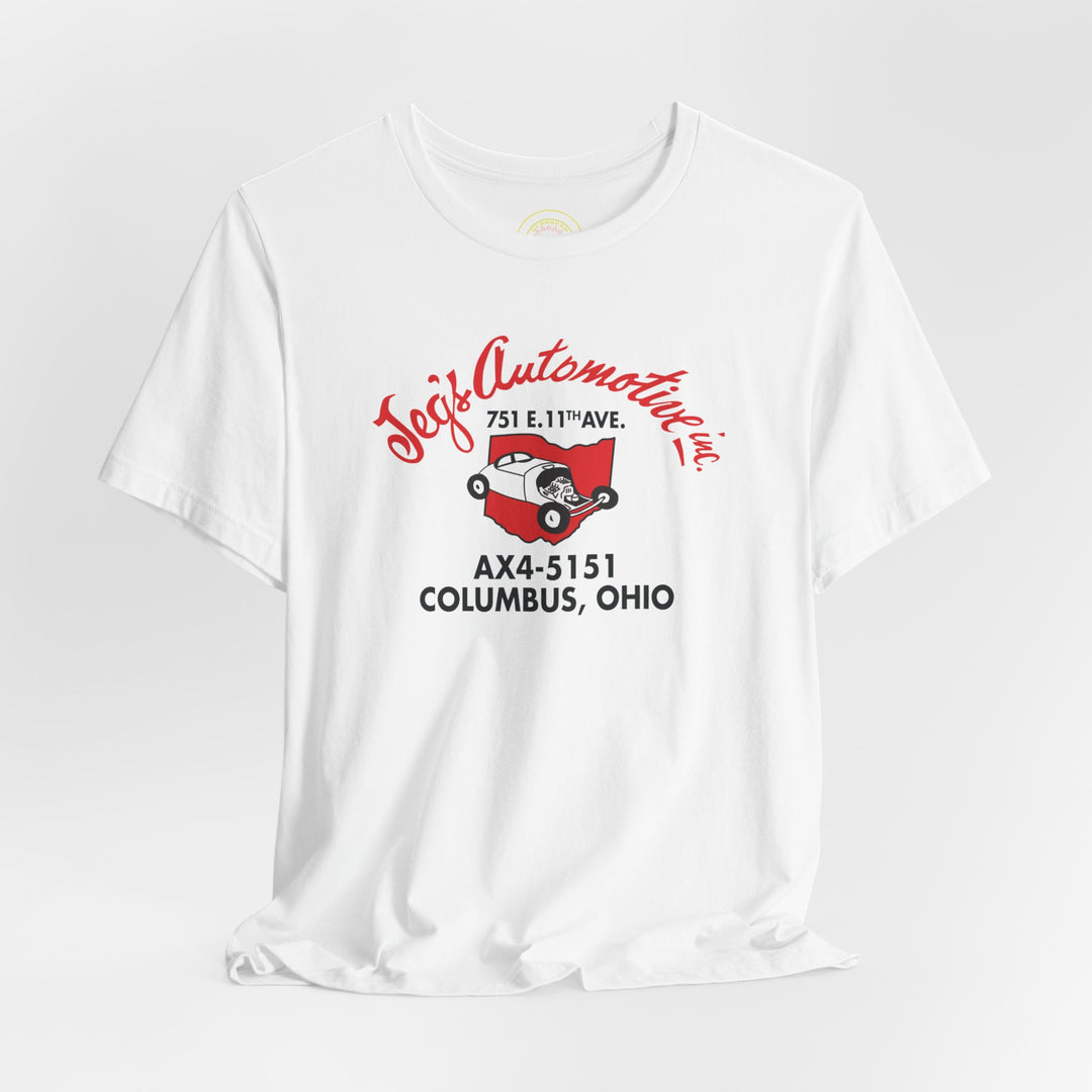 Revelry1 Vintage JEGS “First Sign” T-Shirt – Classic Columbus Racing Heritage Tee