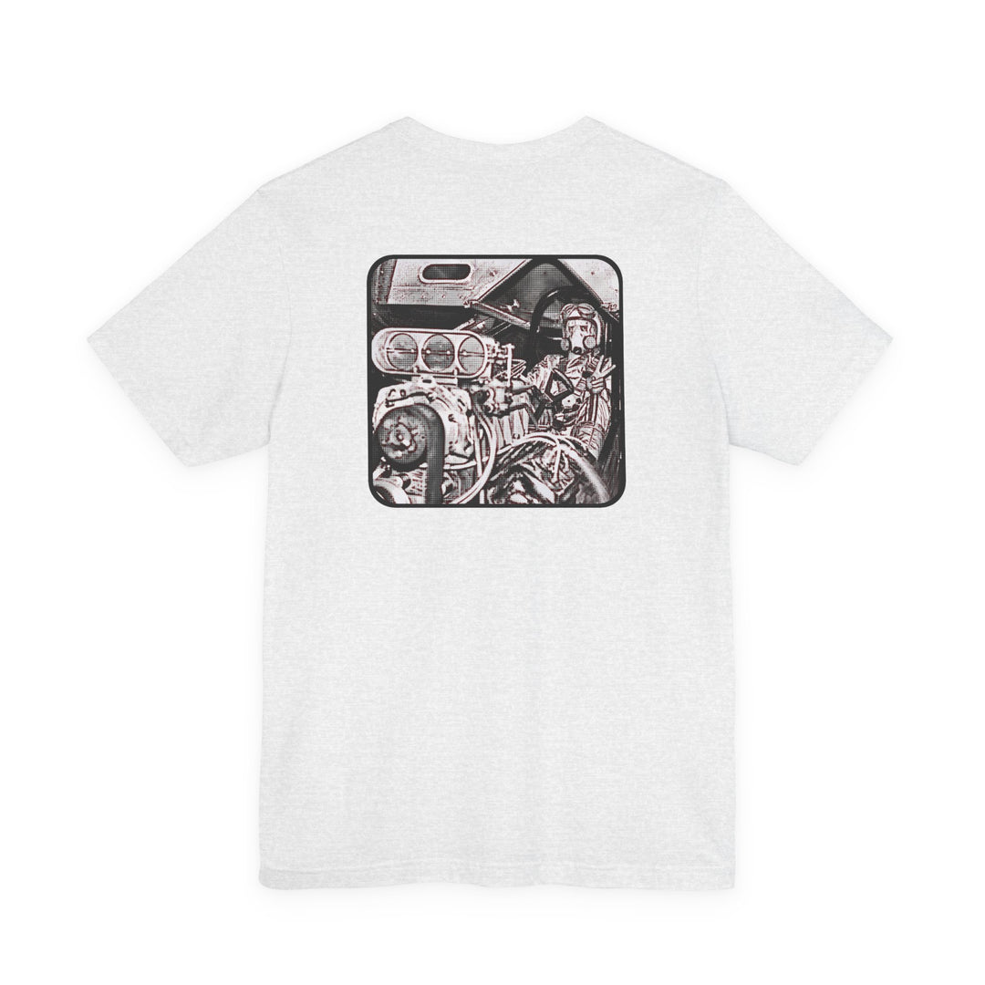 Revelry1 Funny Car Peace & Racing Tee – Vintage Drag Racing Jersey Style Shirt