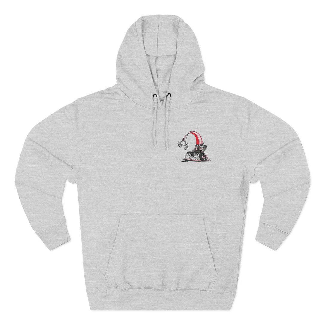 Revelry1 MaxCackle Vintage Dragster Three-Panel Fleece Hoodie [Unisex]