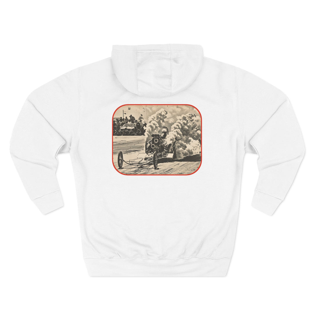 Revelry1 Vintage Make Smoke Hoodie – Front Engine Dragster Burnout Racing Sweatshirt