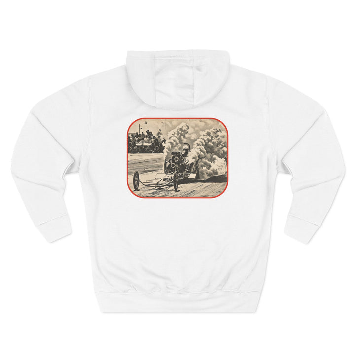 Revelry1 Vintage Make Smoke Hoodie – Front Engine Dragster Burnout Racing Sweatshirt