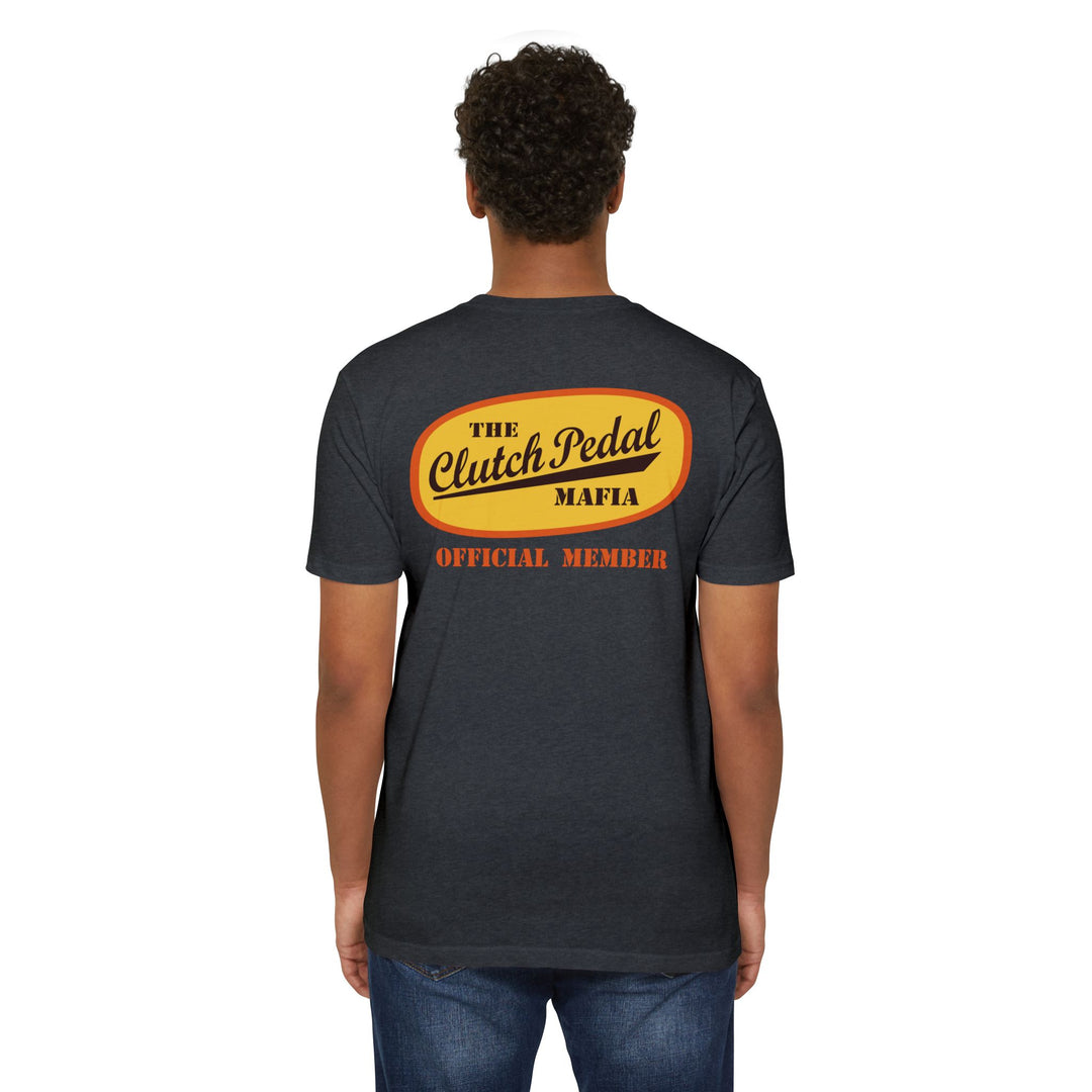Revelry1 “Clutch Pedal Mafia” Vintage Logo Jersey T-Shirt for Stick Car Lovers