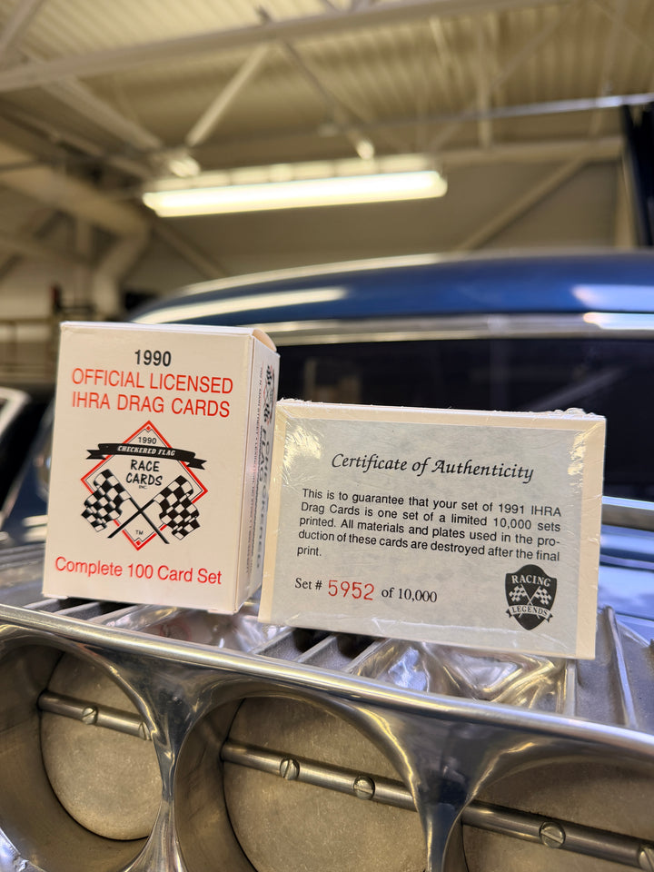 1990–1991 IHRA Drag Racing Trading Card Set Bundle (Sealed) – 100 Card Set + Limited Edition #5952/10,000