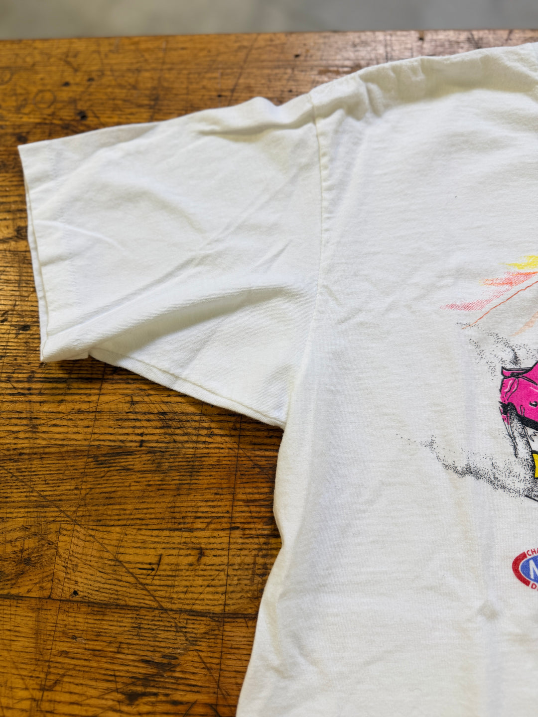 Vintage 1990 NHRA Mile High Nationals Tee (XL) Mopar Drag Racing Shirt