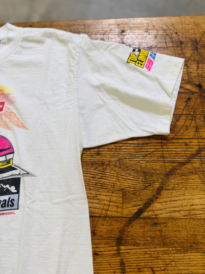 Vintage 1990 NHRA Mile High Nationals Tee (XL) Mopar Drag Racing Shirt