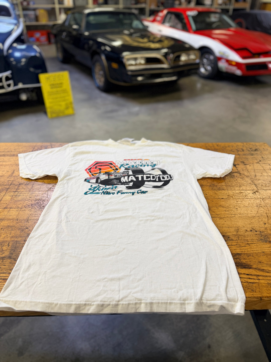 Vintage 90s NHRA Matco Tools Dean Skuza Funny Car Tee (Size L) – Rare Drag Racing Shirt
