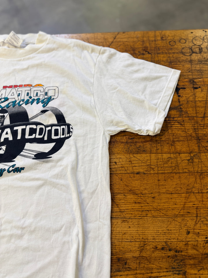 Vintage 90s NHRA Matco Tools Dean Skuza Funny Car Tee (Size L) – Rare Drag Racing Shirt