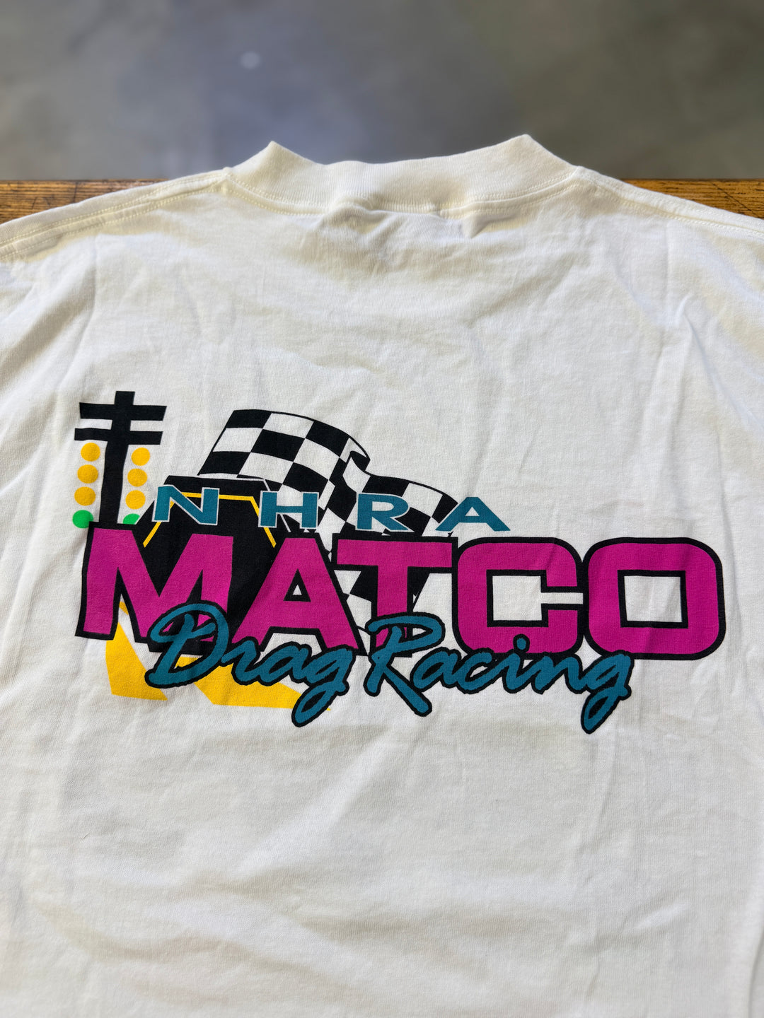 Vintage 90s NHRA Matco Tools Dean Skuza Funny Car Tee (Size L) – Rare Drag Racing Shirt