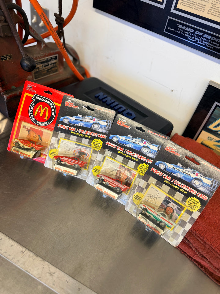 NHRA Funny Car Legends 1:64 5-Pack – John Force, Don Prudhomme, Cruz Pedregon