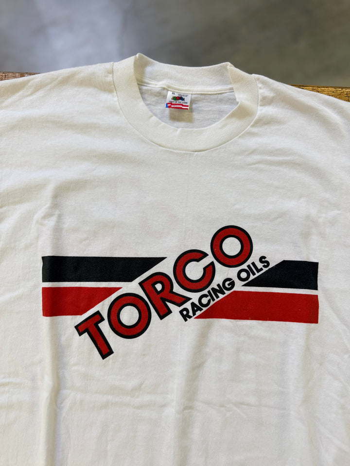 Vintage Torco Racing Oils Tee XL Deadstock 80s 90s NHRA Drag Racing Shirt