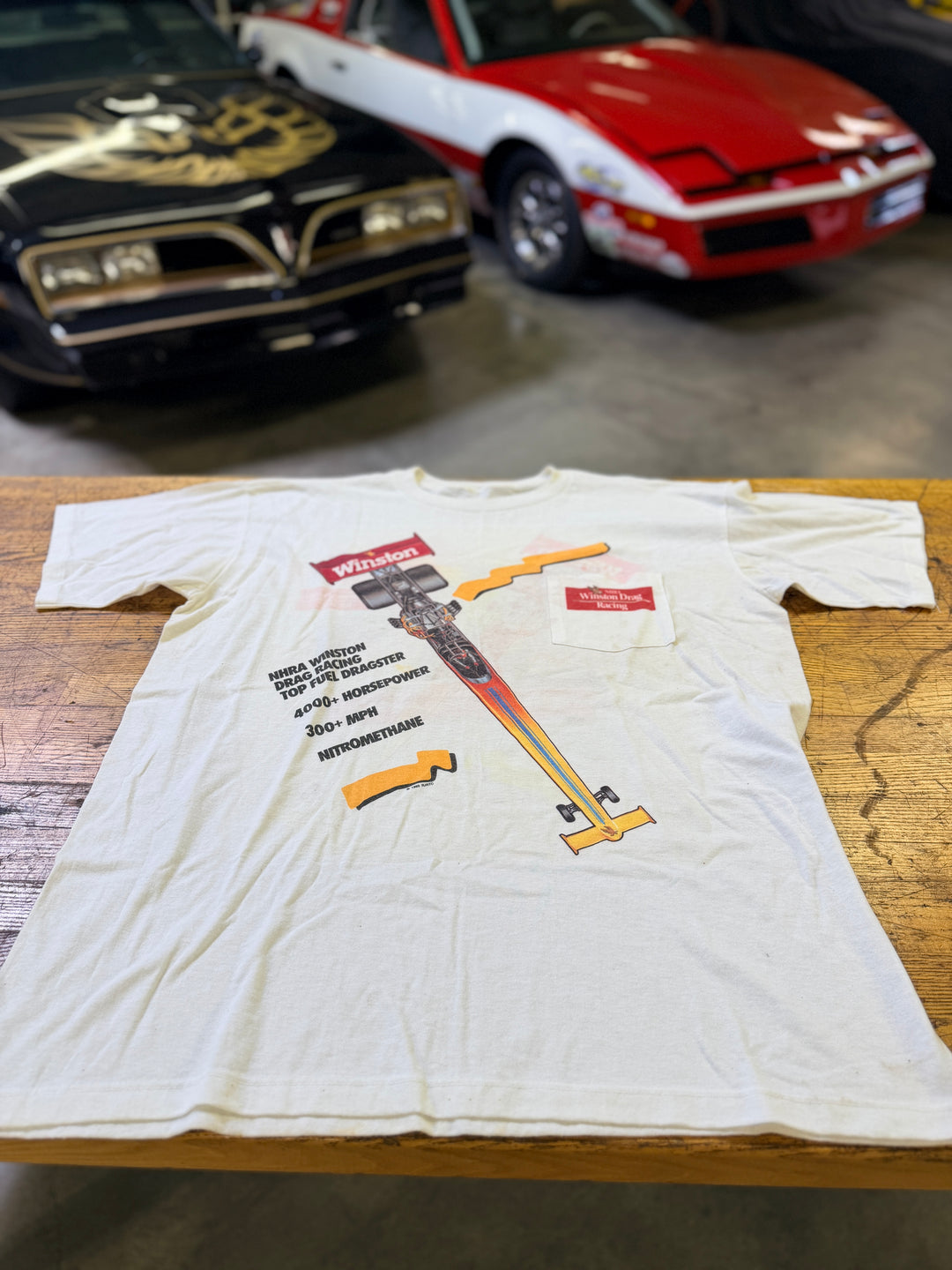 Vintage 90s NHRA Winston Drag Racing Tee (XL)