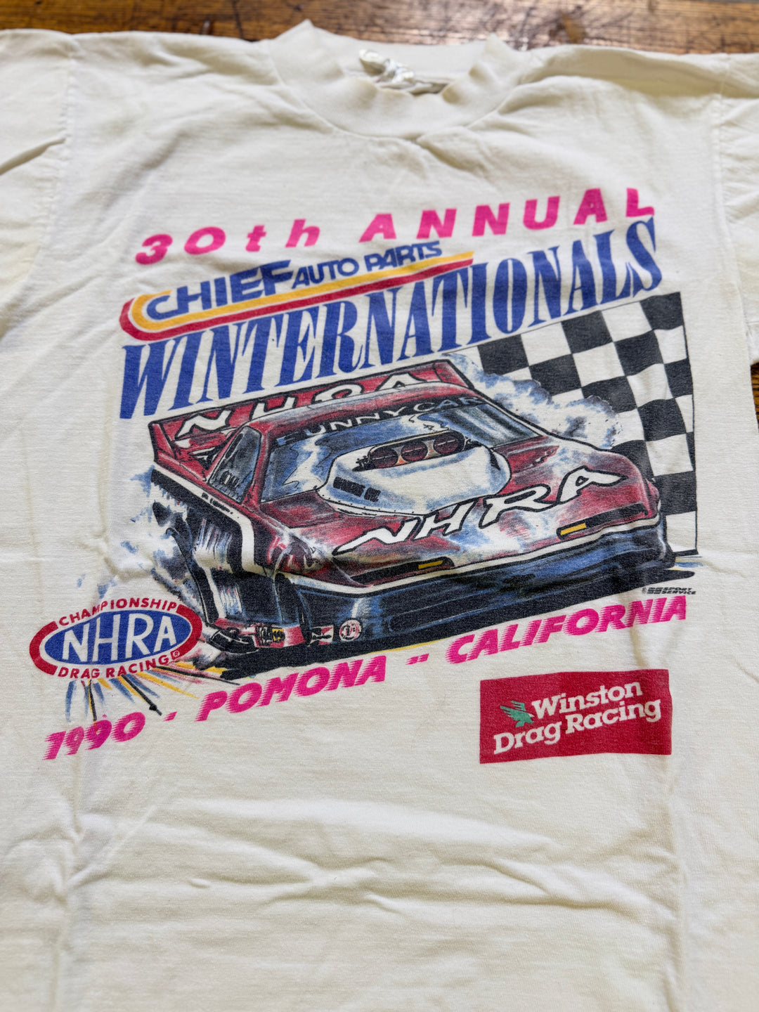Vintage 1990 NHRA WinterNationals Tee (Medium)