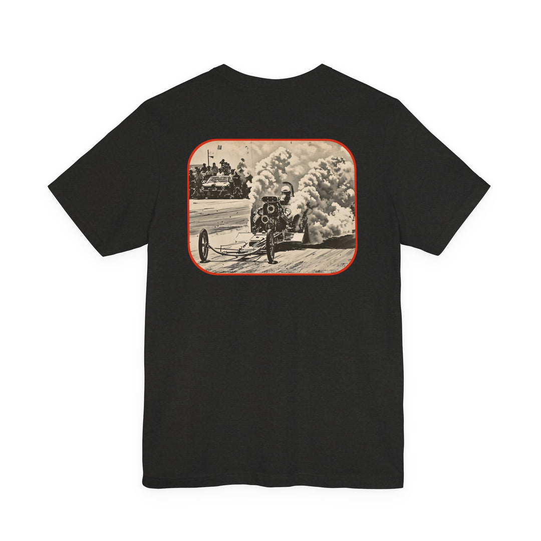 Revelry1 Make Smoke Drag Racing Tee – Vintage Front Engine Dragster Burnout Shirt