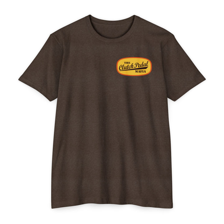 Revelry1 “Clutch Pedal Mafia” Vintage Logo Jersey T-Shirt for Stick Car Lovers