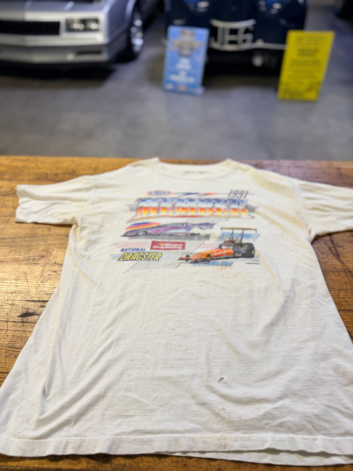 1991 NHRA Member Exclusive Tee (Winston Era)  National Dragster Subscription Shirt — Size XL