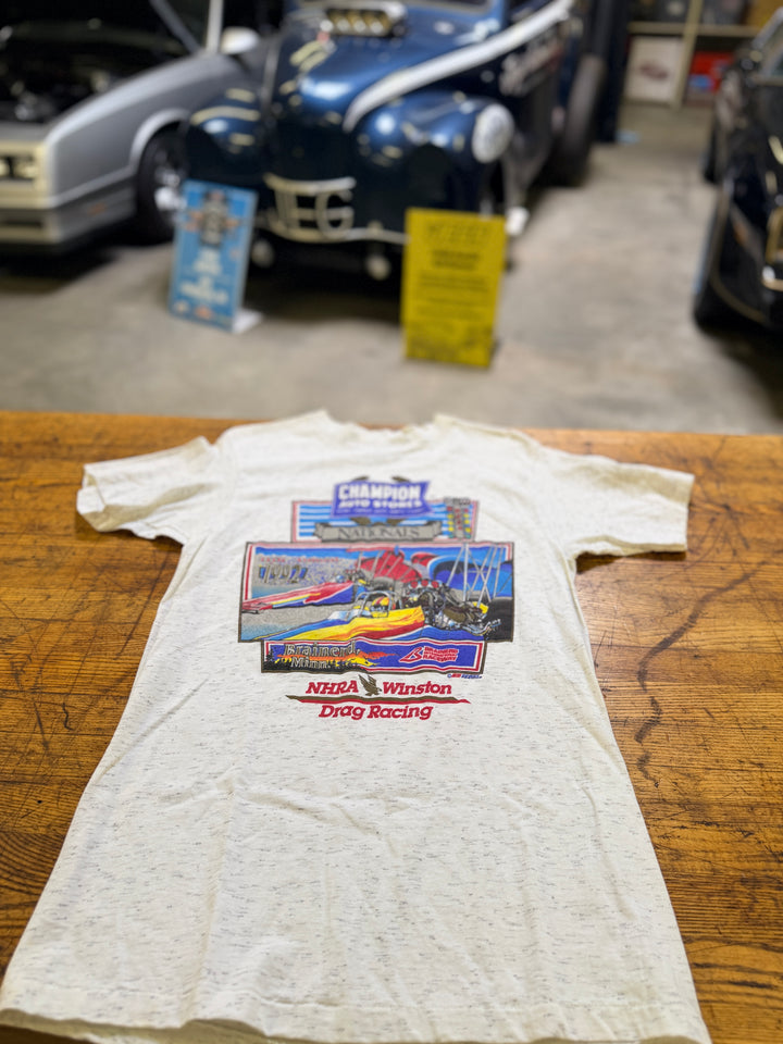 Vintage 1992 NHRA Champion Auto Stores Nationals Tee (Large)