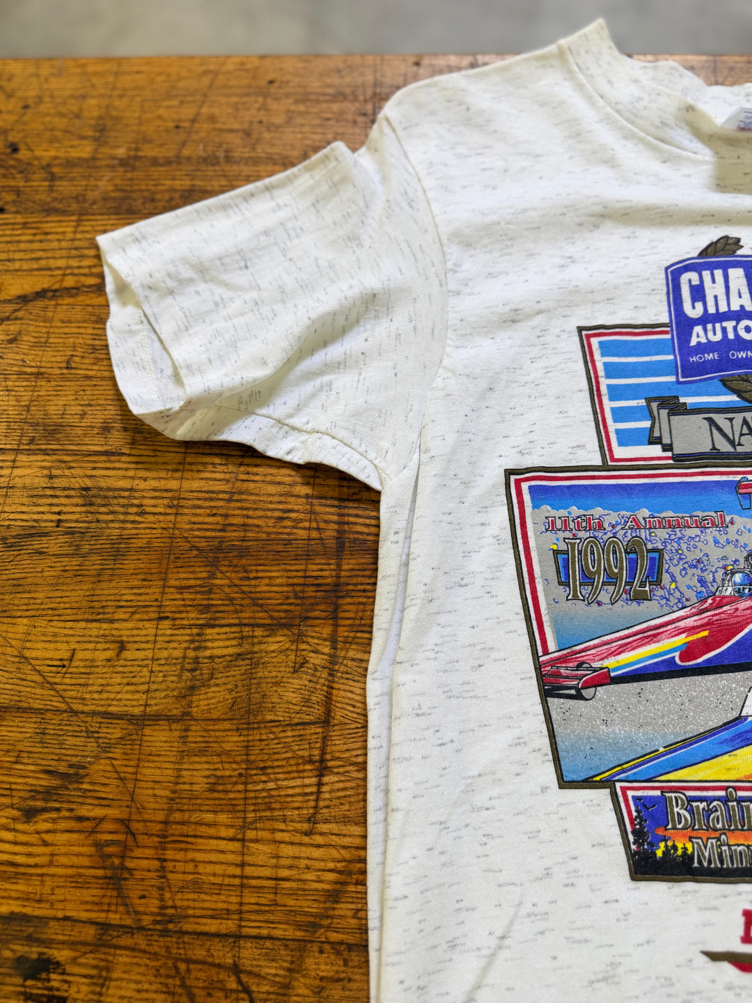 Vintage 1992 NHRA Champion Auto Stores Nationals Tee (Large)