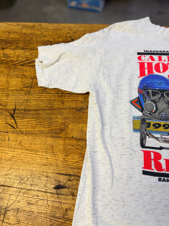 Vintage 1992 NHRA California Hot Rod Reunion T-Shirt XL Inaugural Bakersfield Drag Racing Tee