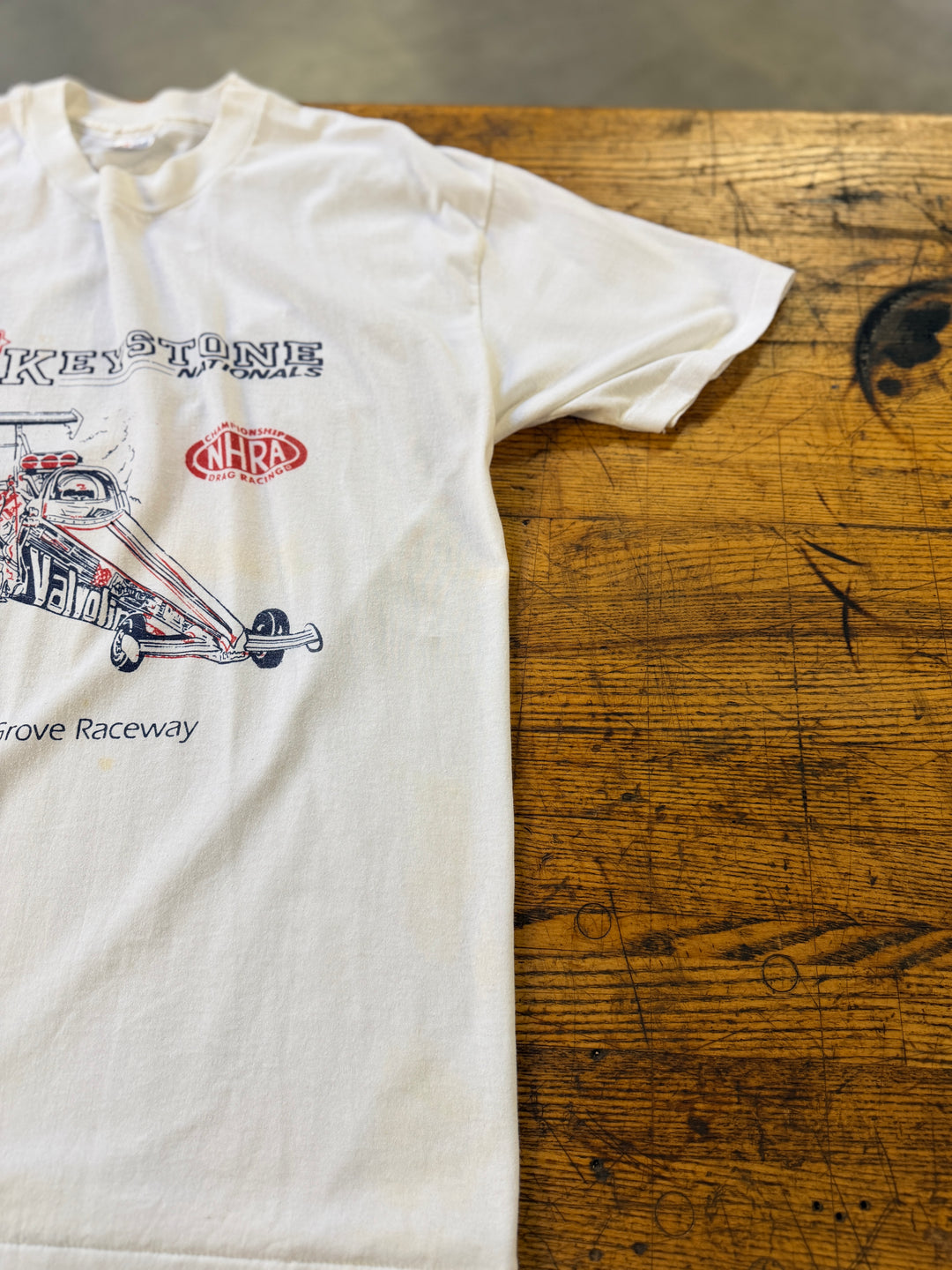 Vintage 1992 NHRA Sunoco Keystone Nationals T-Shirt (XL) – Maple Grove Raceway Double-Sided Tee