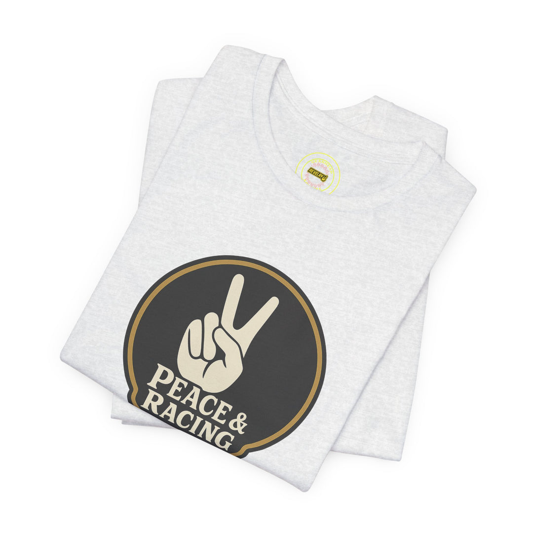 Revelry1 Funny Car Peace & Racing Tee – Vintage Drag Racing Jersey Style Shirt