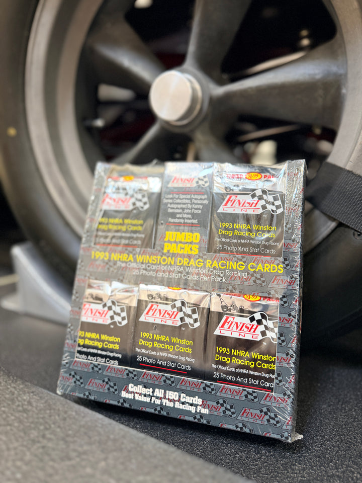 1993 Finish Line NHRA Winston Drag Racing Trading Cards Factory Sealed Jumbo Box – Complete 625 Card Set