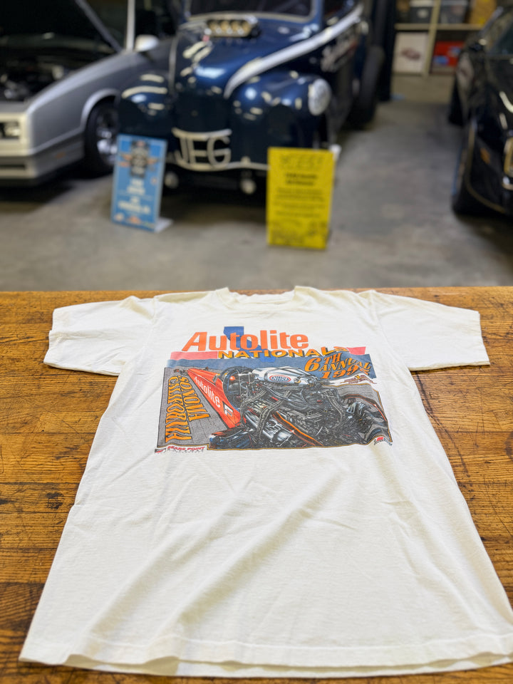 Vintage 1993 NHRA Autolite Nationals Sonoma Tee (L) Single Stitch Drag Racing Shirt