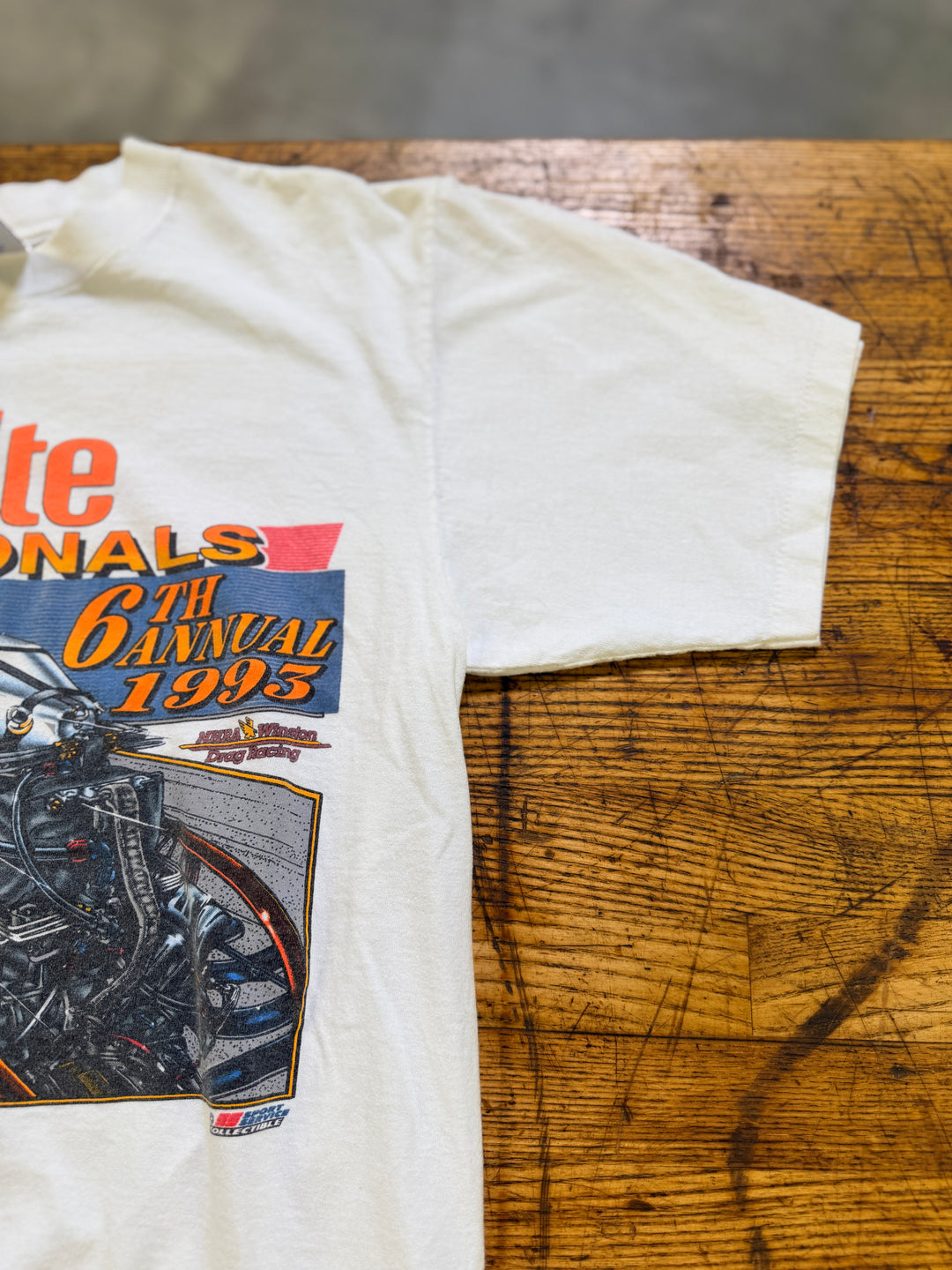 Vintage 1993 NHRA Autolite Nationals Sonoma Tee (L) Single Stitch Drag Racing Shirt