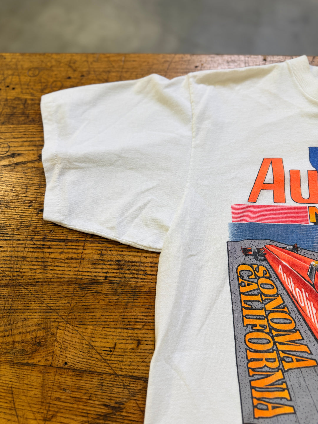 Vintage 1993 NHRA Autolite Nationals Sonoma Tee (L) Single Stitch Drag Racing Shirt