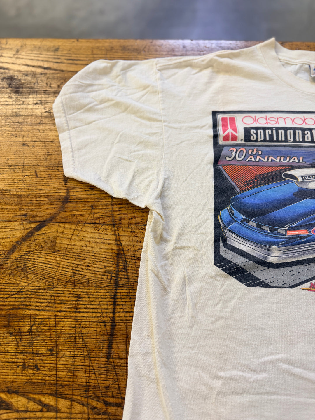 Vintage 1994 NHRA Springnationals T-Shirt (XL) – Oldsmobile Columbus Ohio Event Tee