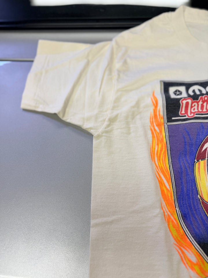 Vintage 1995 NHRA Mopar & Fram Nationals Tee (Single Stitch, Size M) – Rare Double Event Drag Racing Shirt