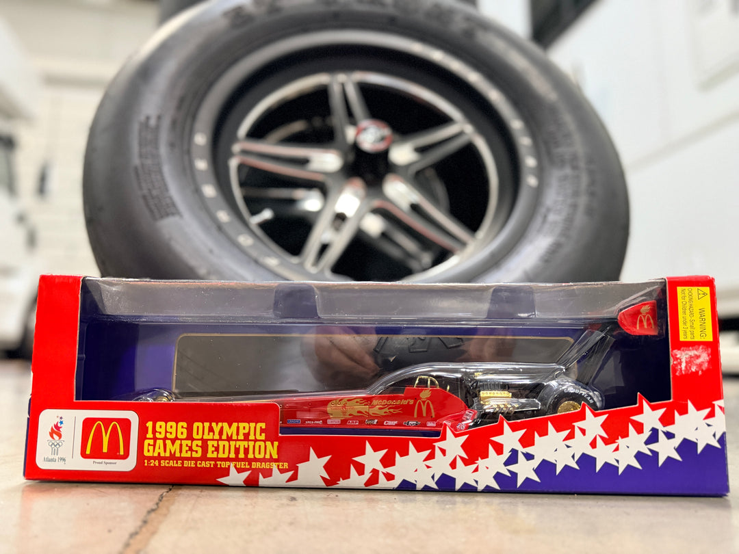 Cory McClenathan 1996 McDonald’s USA Olympics Top Fuel Dragster 1:24 Racing Champions Die-Cast – Sealed
