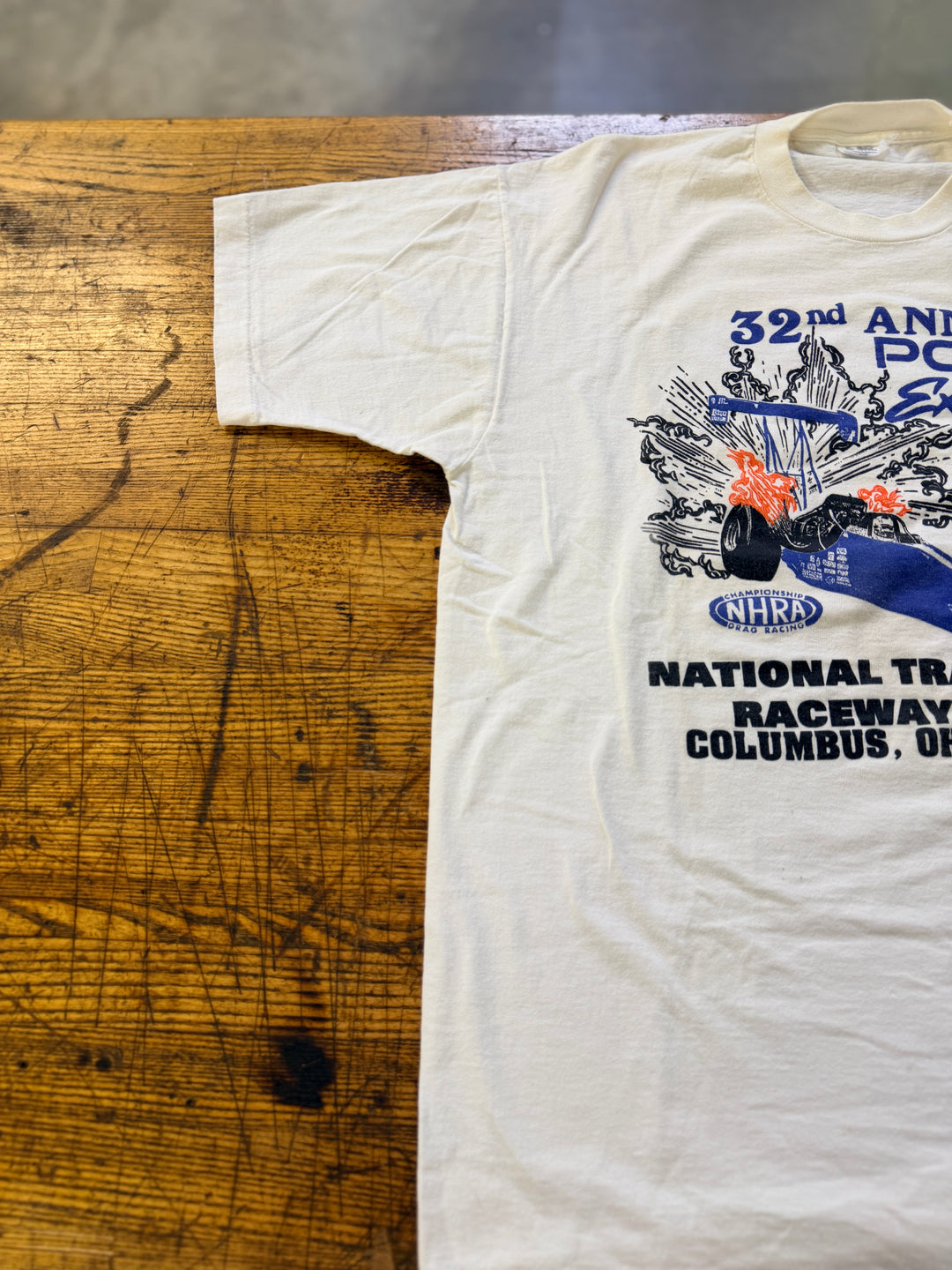 Vintage 1996 NHRA Pontiac Excitement Nationals T-Shirt (XL) – Double-Sided Columbus Ohio Event Tee