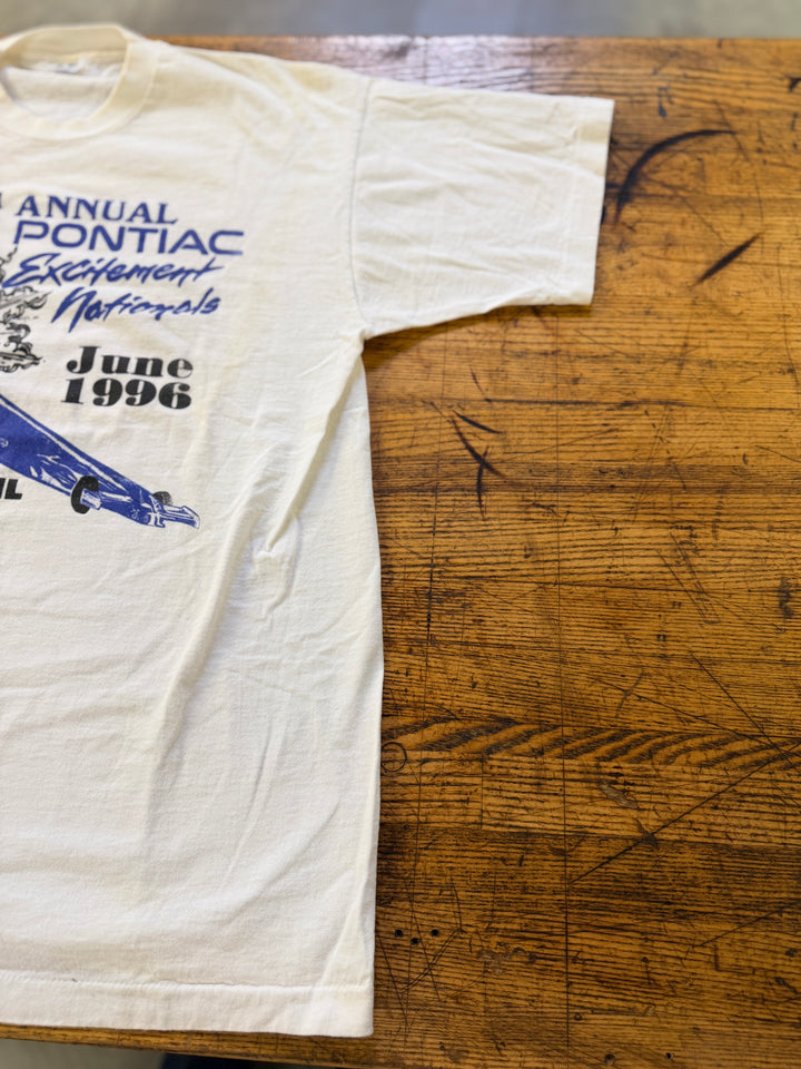 Vintage 1996 NHRA Pontiac Excitement Nationals T-Shirt (XL) – Double-Sided Columbus Ohio Event Tee